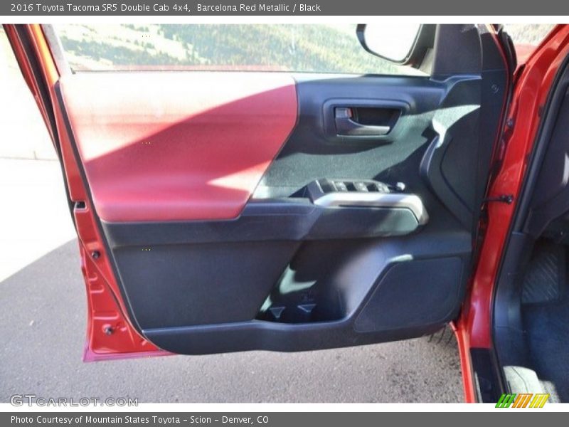 Barcelona Red Metallic / Black 2016 Toyota Tacoma SR5 Double Cab 4x4