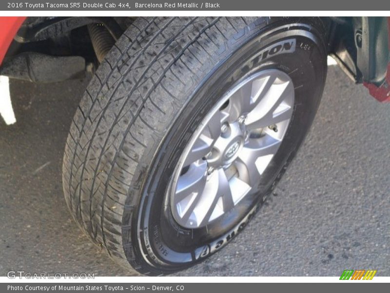Barcelona Red Metallic / Black 2016 Toyota Tacoma SR5 Double Cab 4x4