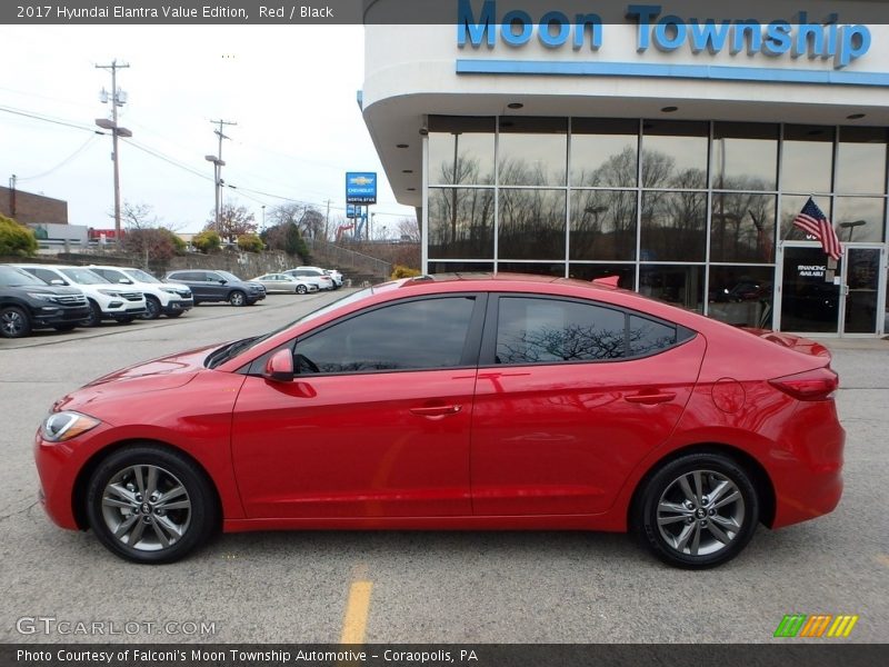 Red / Black 2017 Hyundai Elantra Value Edition