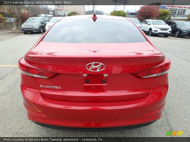 Red / Black 2017 Hyundai Elantra Value Edition