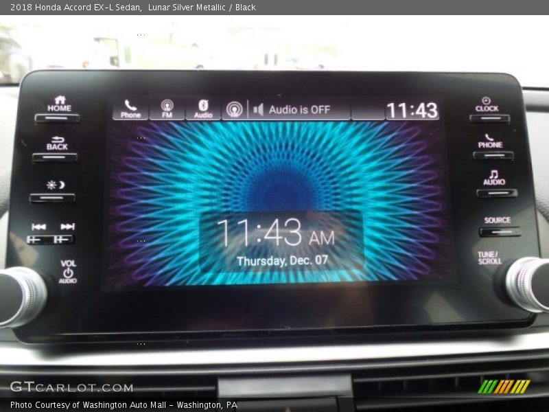 Controls of 2018 Accord EX-L Sedan