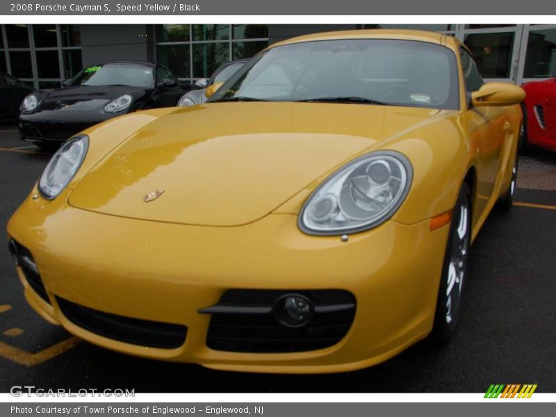 Speed Yellow / Black 2008 Porsche Cayman S