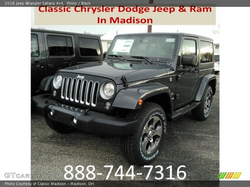Rhino / Black 2018 Jeep Wrangler Sahara 4x4