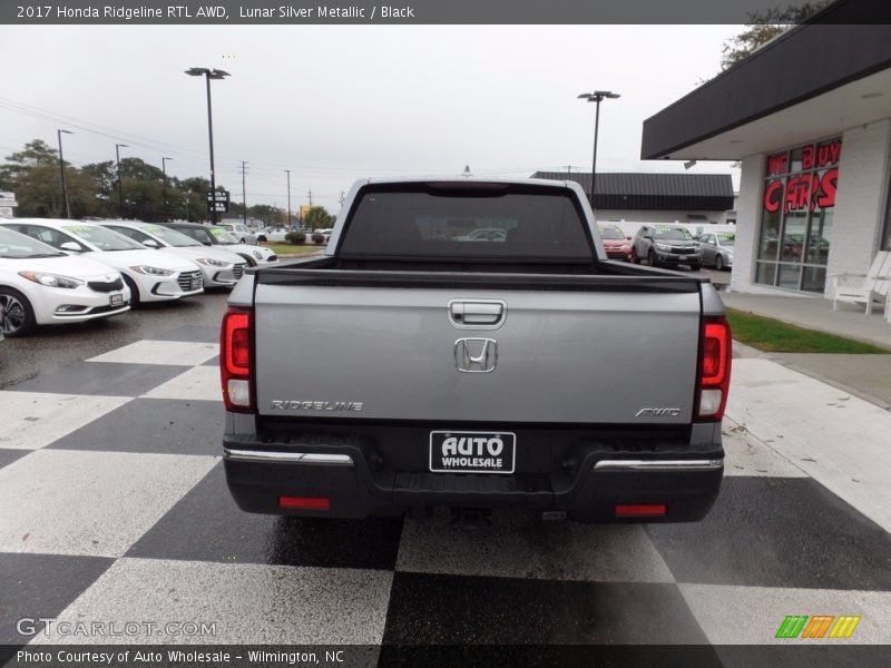 Lunar Silver Metallic / Black 2017 Honda Ridgeline RTL AWD