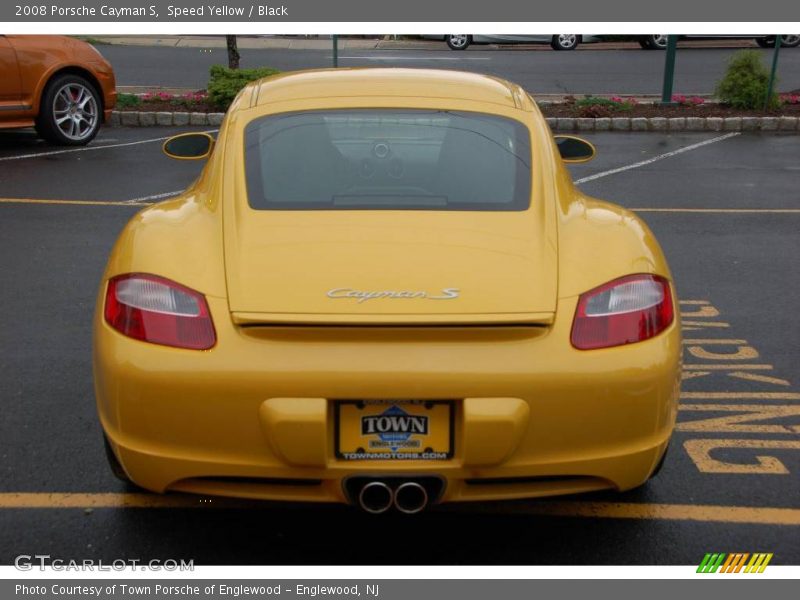 Speed Yellow / Black 2008 Porsche Cayman S