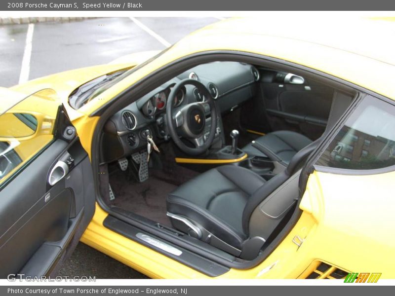 Speed Yellow / Black 2008 Porsche Cayman S