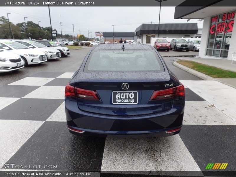 Fathom Blue Pearl / Graystone 2015 Acura TLX 2.4