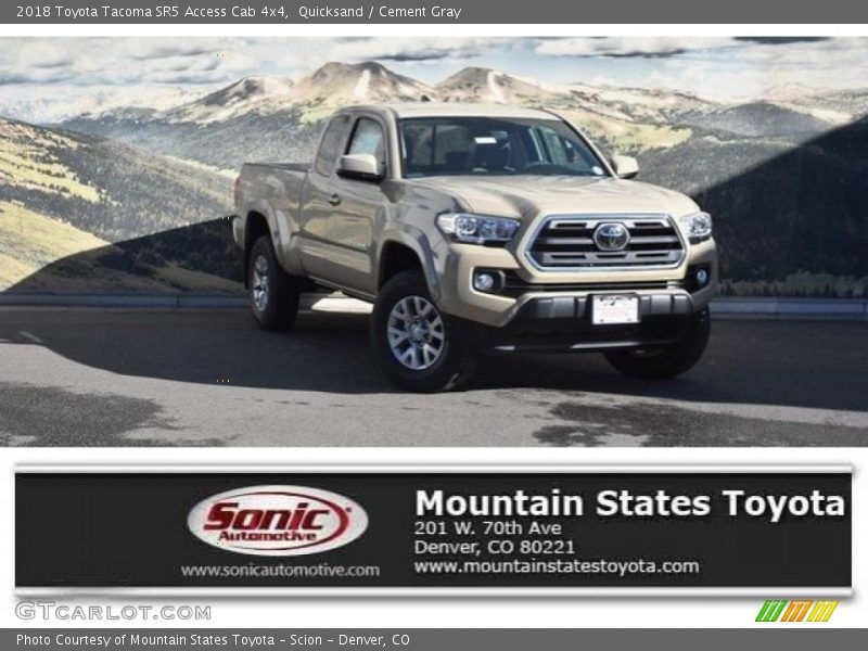 Quicksand / Cement Gray 2018 Toyota Tacoma SR5 Access Cab 4x4