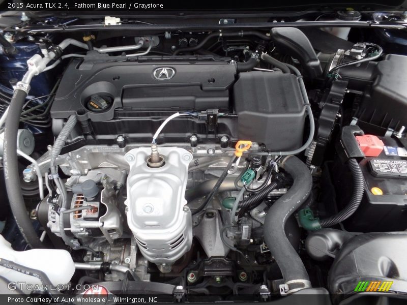 Fathom Blue Pearl / Graystone 2015 Acura TLX 2.4