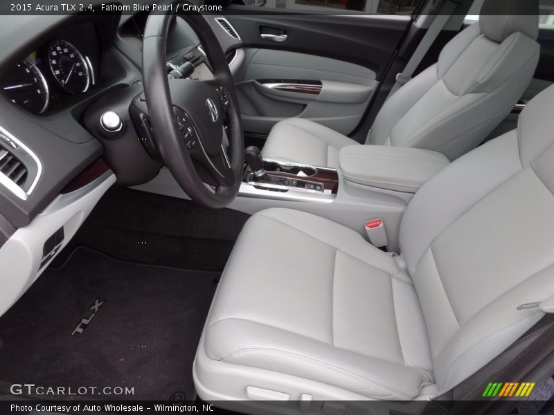 Fathom Blue Pearl / Graystone 2015 Acura TLX 2.4