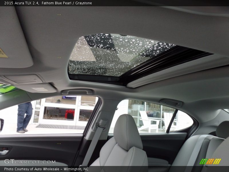Fathom Blue Pearl / Graystone 2015 Acura TLX 2.4