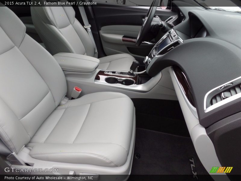Fathom Blue Pearl / Graystone 2015 Acura TLX 2.4