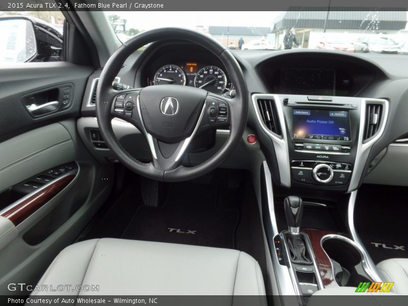 Fathom Blue Pearl / Graystone 2015 Acura TLX 2.4