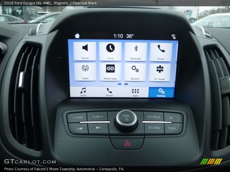 Magnetic / Charcoal Black 2018 Ford Escape SEL 4WD