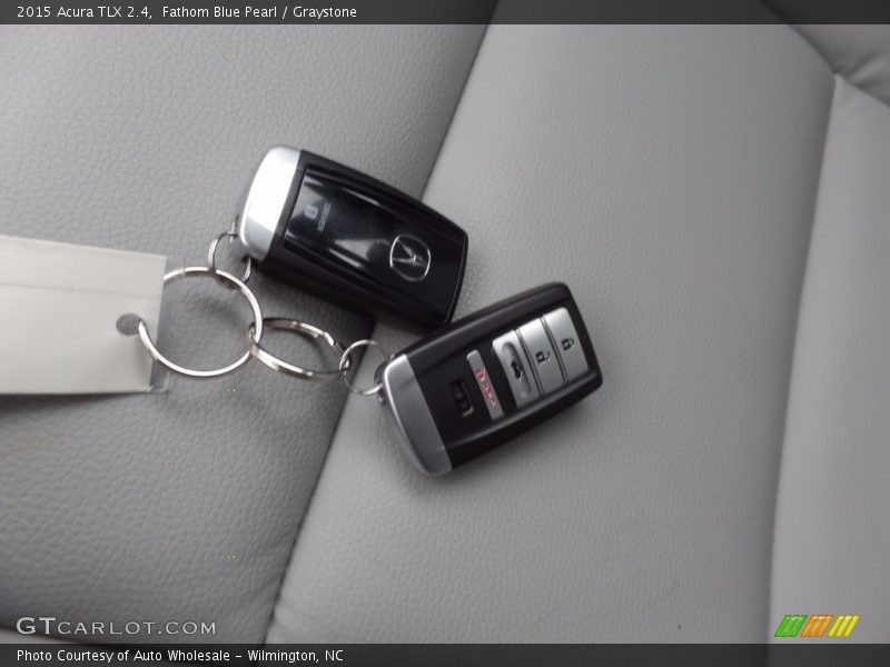 Fathom Blue Pearl / Graystone 2015 Acura TLX 2.4
