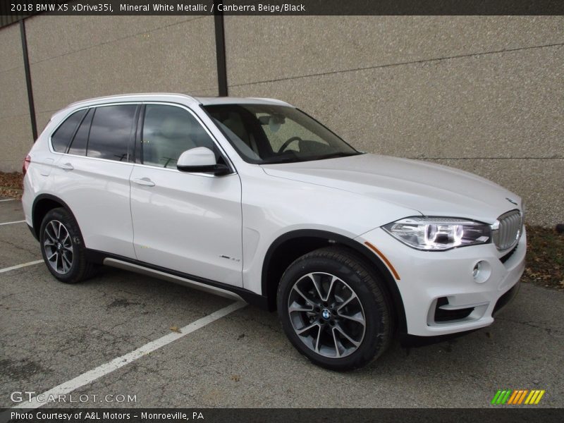 Mineral White Metallic / Canberra Beige/Black 2018 BMW X5 xDrive35i