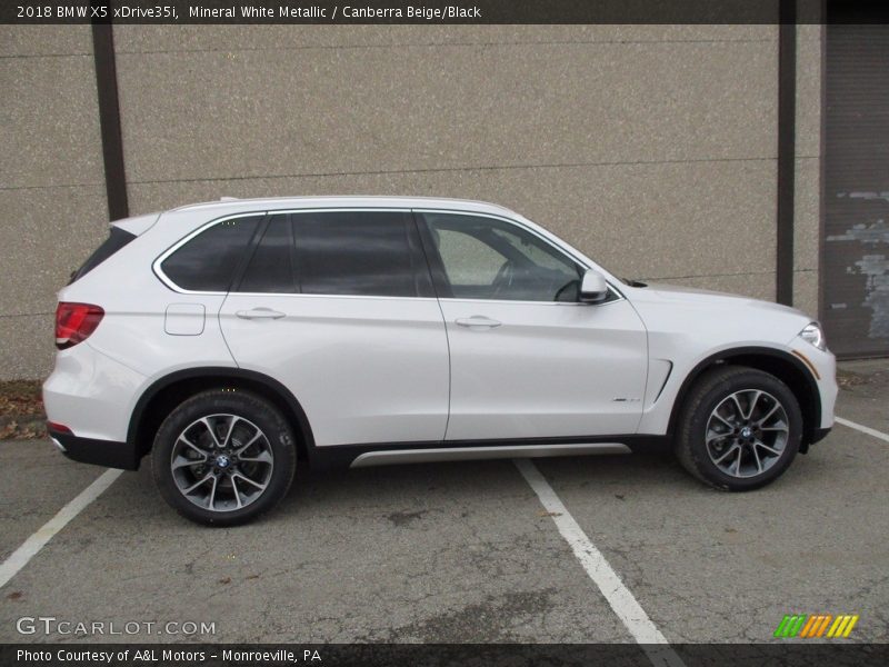 Mineral White Metallic / Canberra Beige/Black 2018 BMW X5 xDrive35i