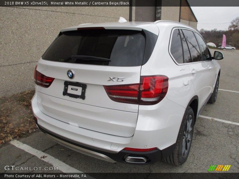 Mineral White Metallic / Canberra Beige/Black 2018 BMW X5 xDrive35i