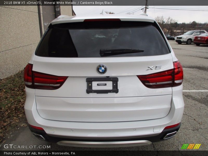 Mineral White Metallic / Canberra Beige/Black 2018 BMW X5 xDrive35i