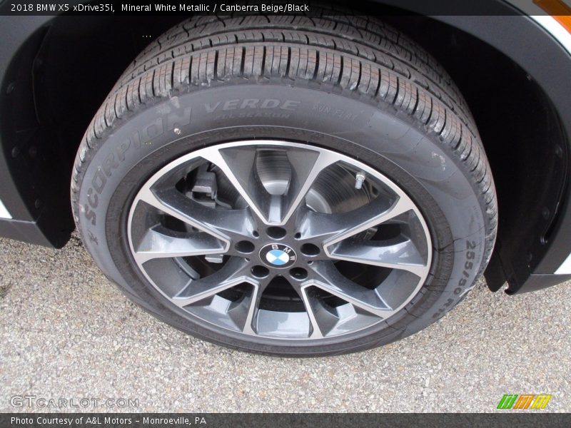 Mineral White Metallic / Canberra Beige/Black 2018 BMW X5 xDrive35i