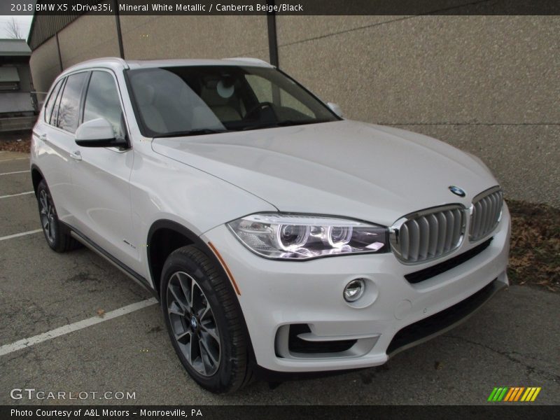 Mineral White Metallic / Canberra Beige/Black 2018 BMW X5 xDrive35i