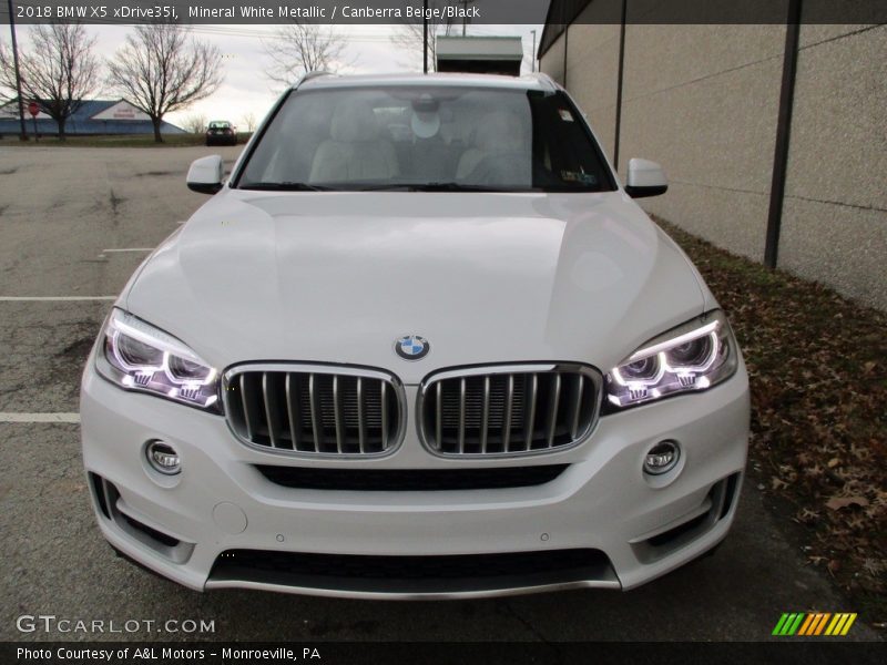 Mineral White Metallic / Canberra Beige/Black 2018 BMW X5 xDrive35i