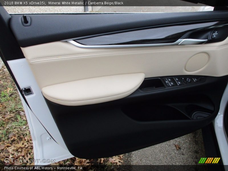 Mineral White Metallic / Canberra Beige/Black 2018 BMW X5 xDrive35i