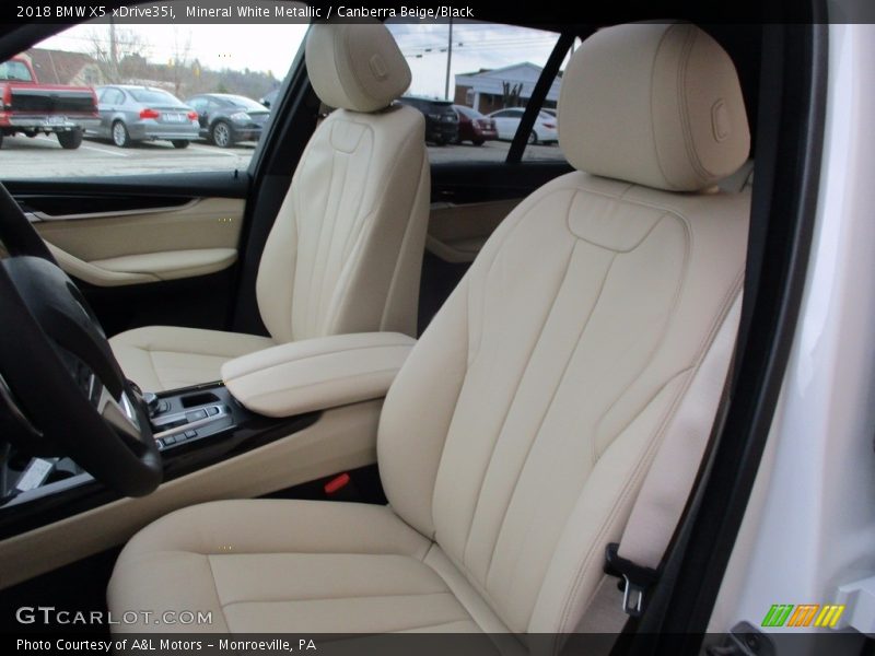 Mineral White Metallic / Canberra Beige/Black 2018 BMW X5 xDrive35i