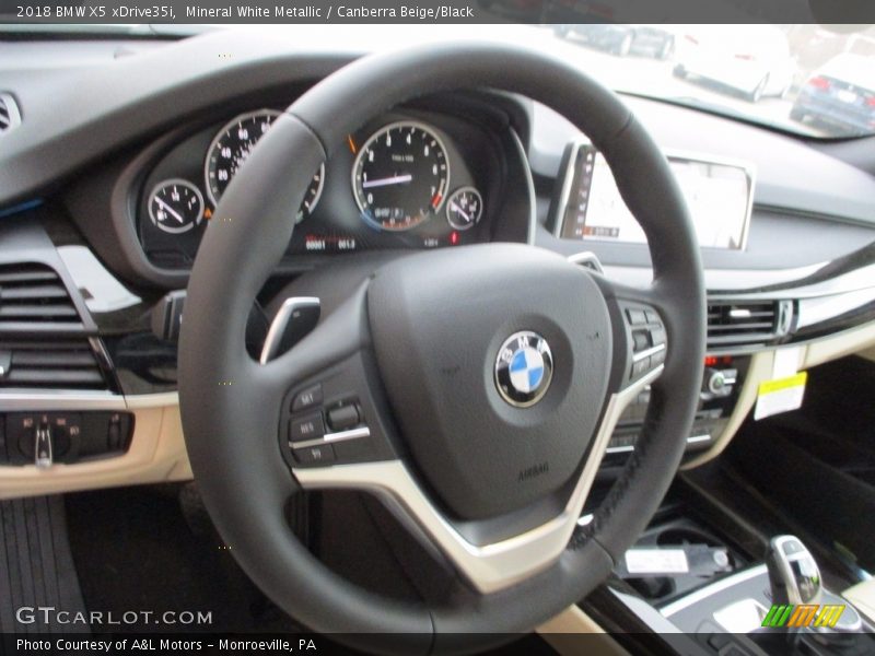 Mineral White Metallic / Canberra Beige/Black 2018 BMW X5 xDrive35i