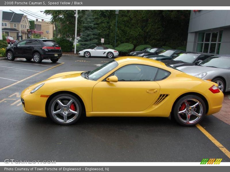 Speed Yellow / Black 2008 Porsche Cayman S