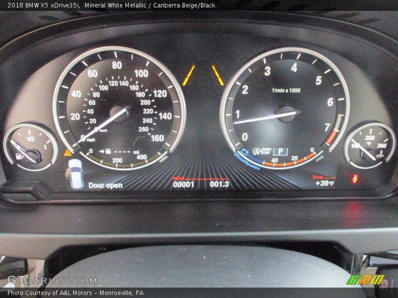 Mineral White Metallic / Canberra Beige/Black 2018 BMW X5 xDrive35i