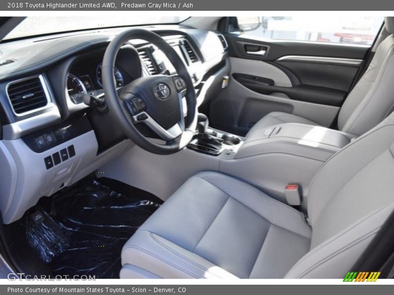 Predawn Gray Mica / Ash 2018 Toyota Highlander Limited AWD