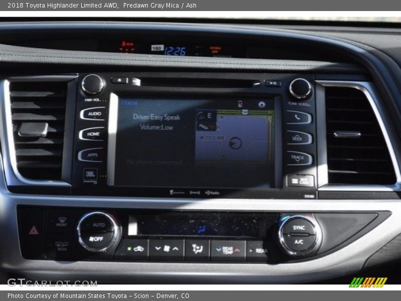 Predawn Gray Mica / Ash 2018 Toyota Highlander Limited AWD