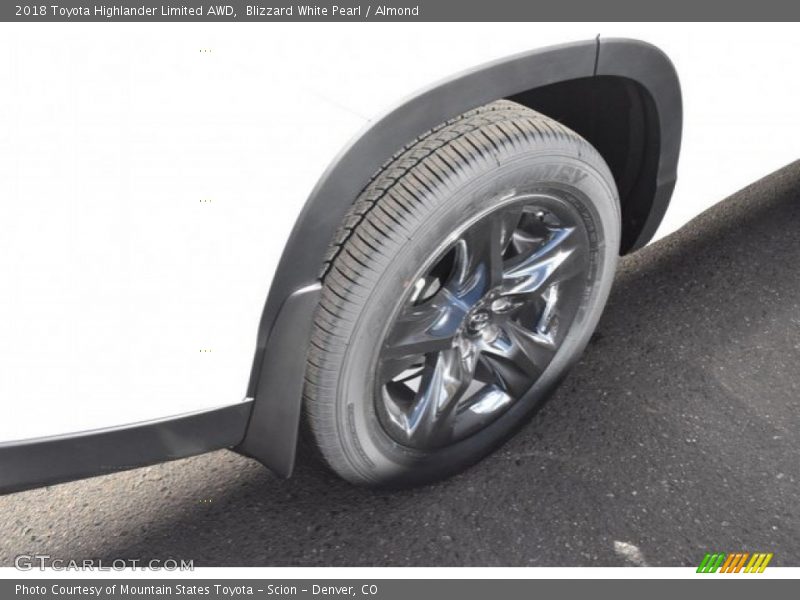 Blizzard White Pearl / Almond 2018 Toyota Highlander Limited AWD