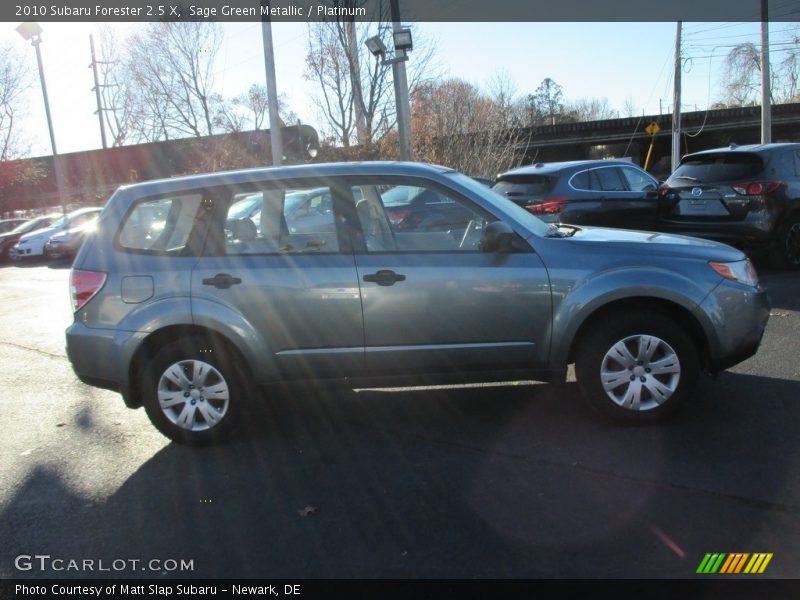 Sage Green Metallic / Platinum 2010 Subaru Forester 2.5 X