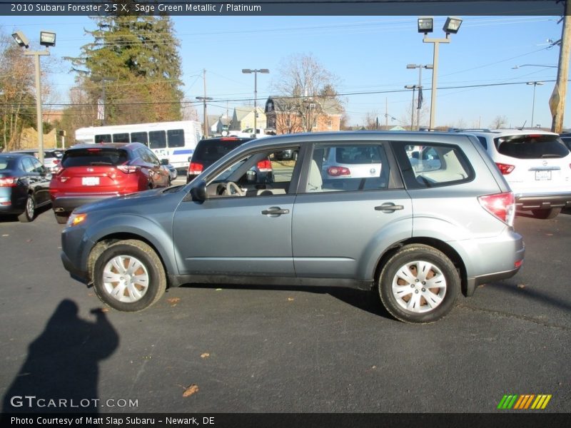 Sage Green Metallic / Platinum 2010 Subaru Forester 2.5 X
