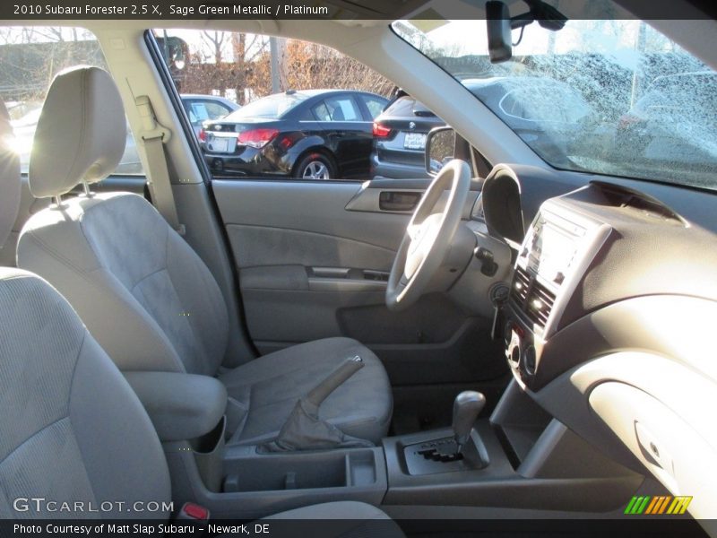 Sage Green Metallic / Platinum 2010 Subaru Forester 2.5 X