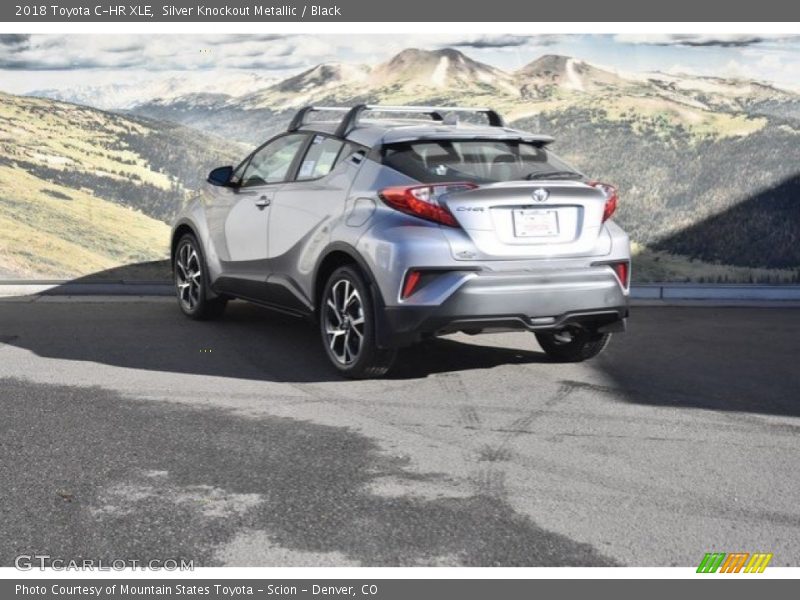 Silver Knockout Metallic / Black 2018 Toyota C-HR XLE
