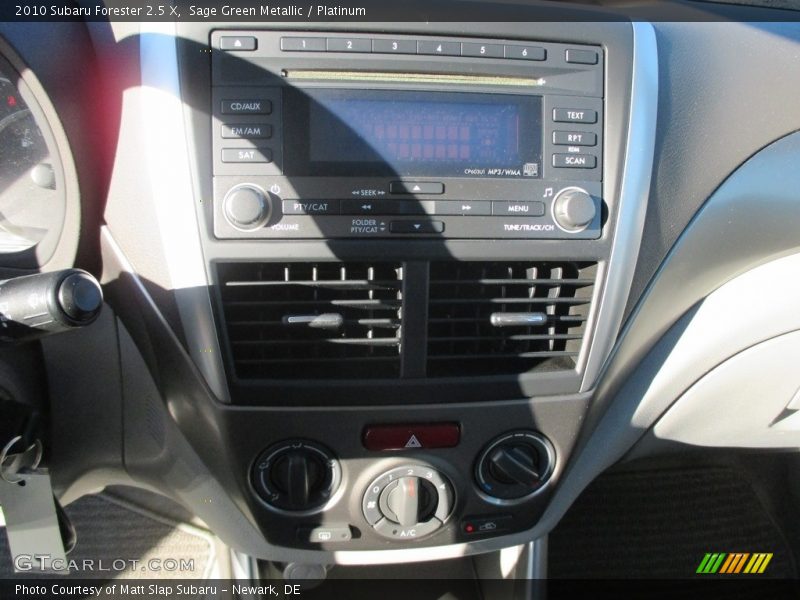 Sage Green Metallic / Platinum 2010 Subaru Forester 2.5 X