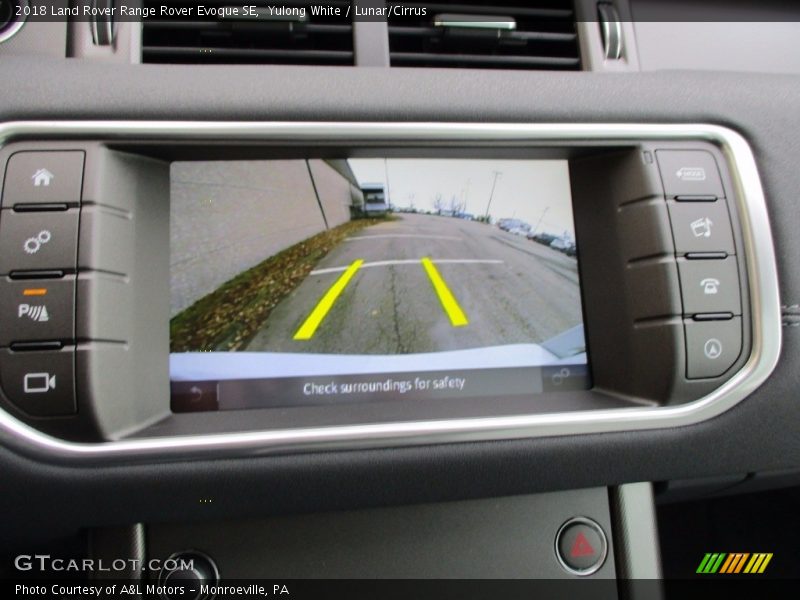 Controls of 2018 Range Rover Evoque SE