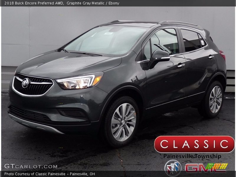 Graphite Gray Metallic / Ebony 2018 Buick Encore Preferred AWD