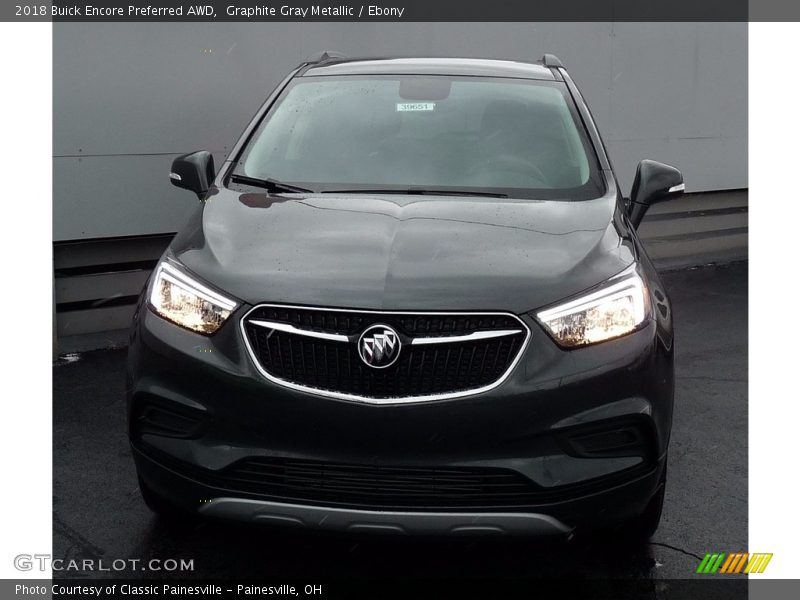 Graphite Gray Metallic / Ebony 2018 Buick Encore Preferred AWD
