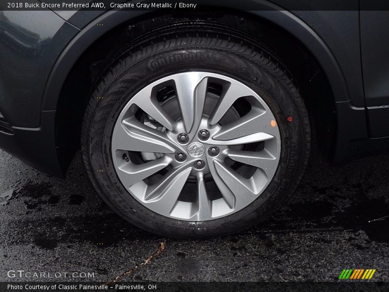 Graphite Gray Metallic / Ebony 2018 Buick Encore Preferred AWD