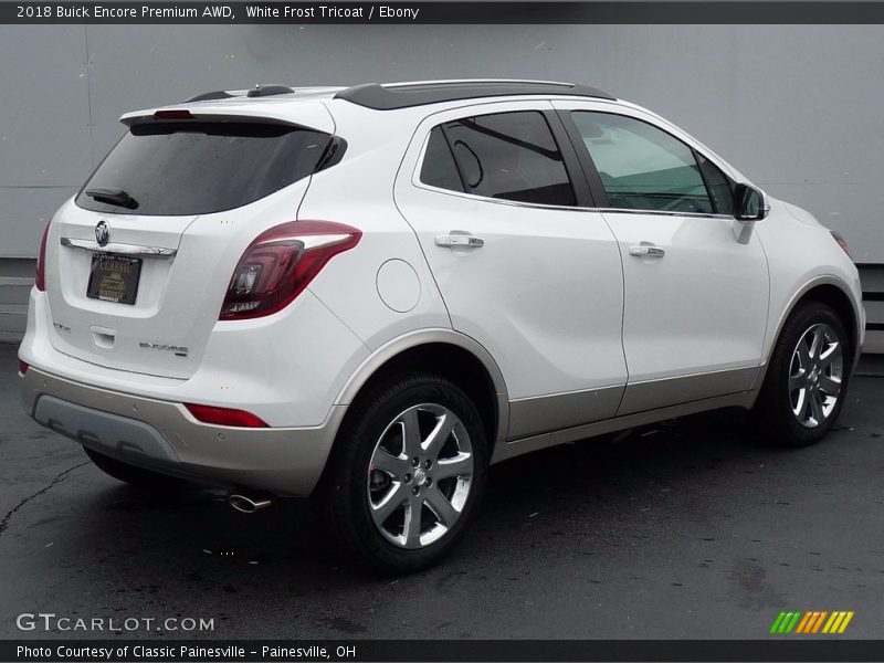 White Frost Tricoat / Ebony 2018 Buick Encore Premium AWD