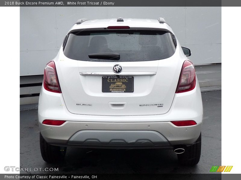 White Frost Tricoat / Ebony 2018 Buick Encore Premium AWD