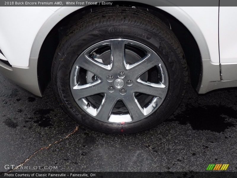 White Frost Tricoat / Ebony 2018 Buick Encore Premium AWD