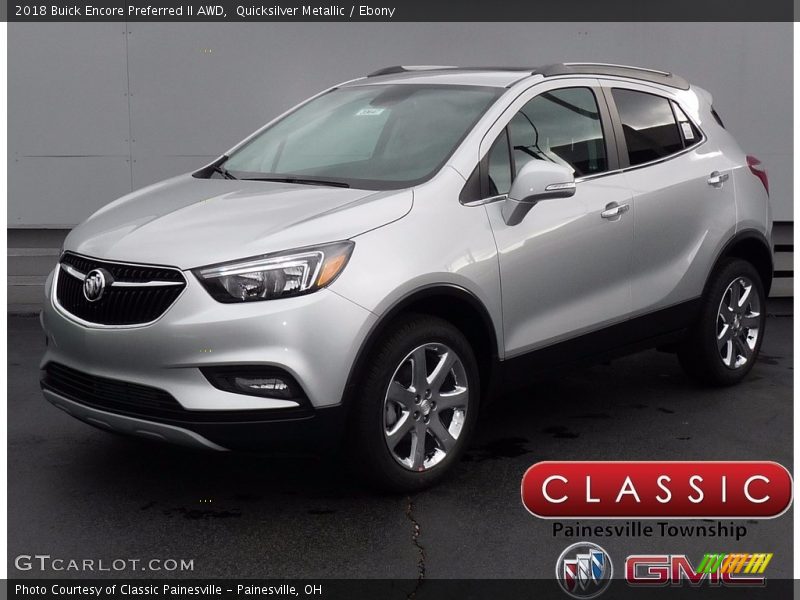 Quicksilver Metallic / Ebony 2018 Buick Encore Preferred II AWD