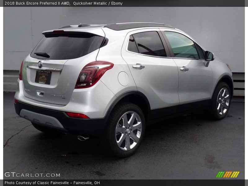 Quicksilver Metallic / Ebony 2018 Buick Encore Preferred II AWD