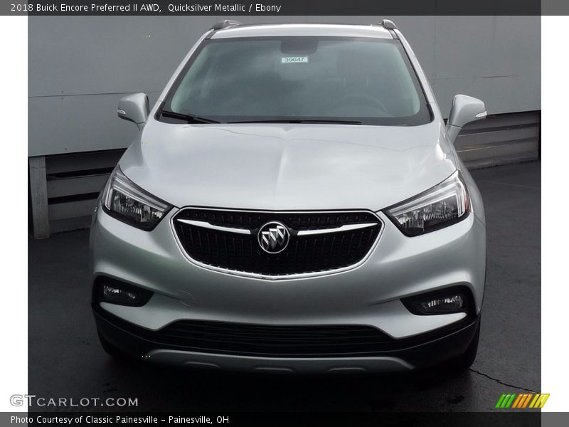 Quicksilver Metallic / Ebony 2018 Buick Encore Preferred II AWD