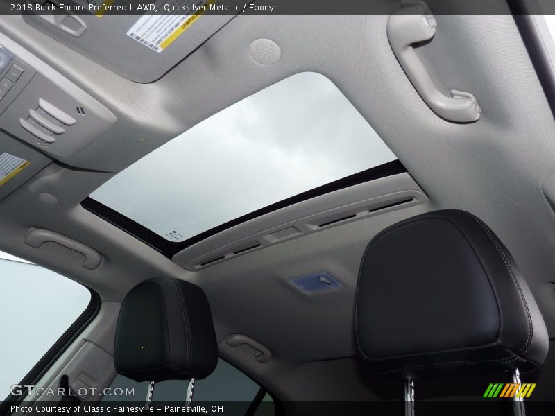 Quicksilver Metallic / Ebony 2018 Buick Encore Preferred II AWD
